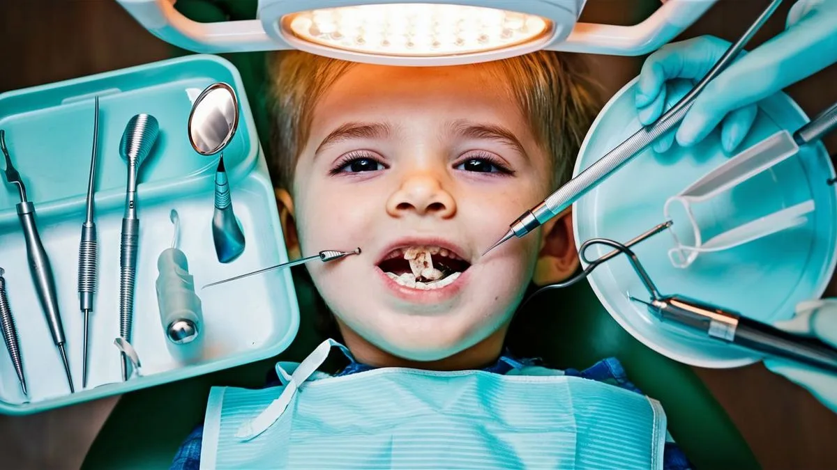 Martwy ząb mleczny u dziecka