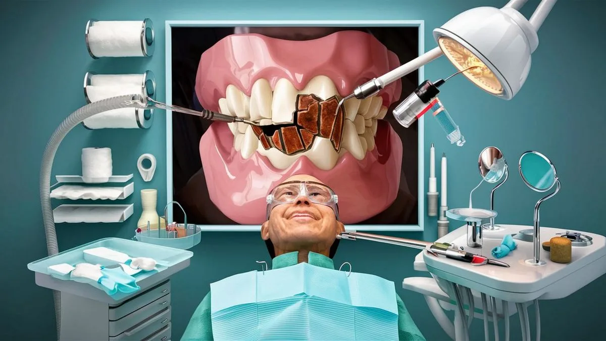 Pęknięty ząb po leczeniu kanałowym